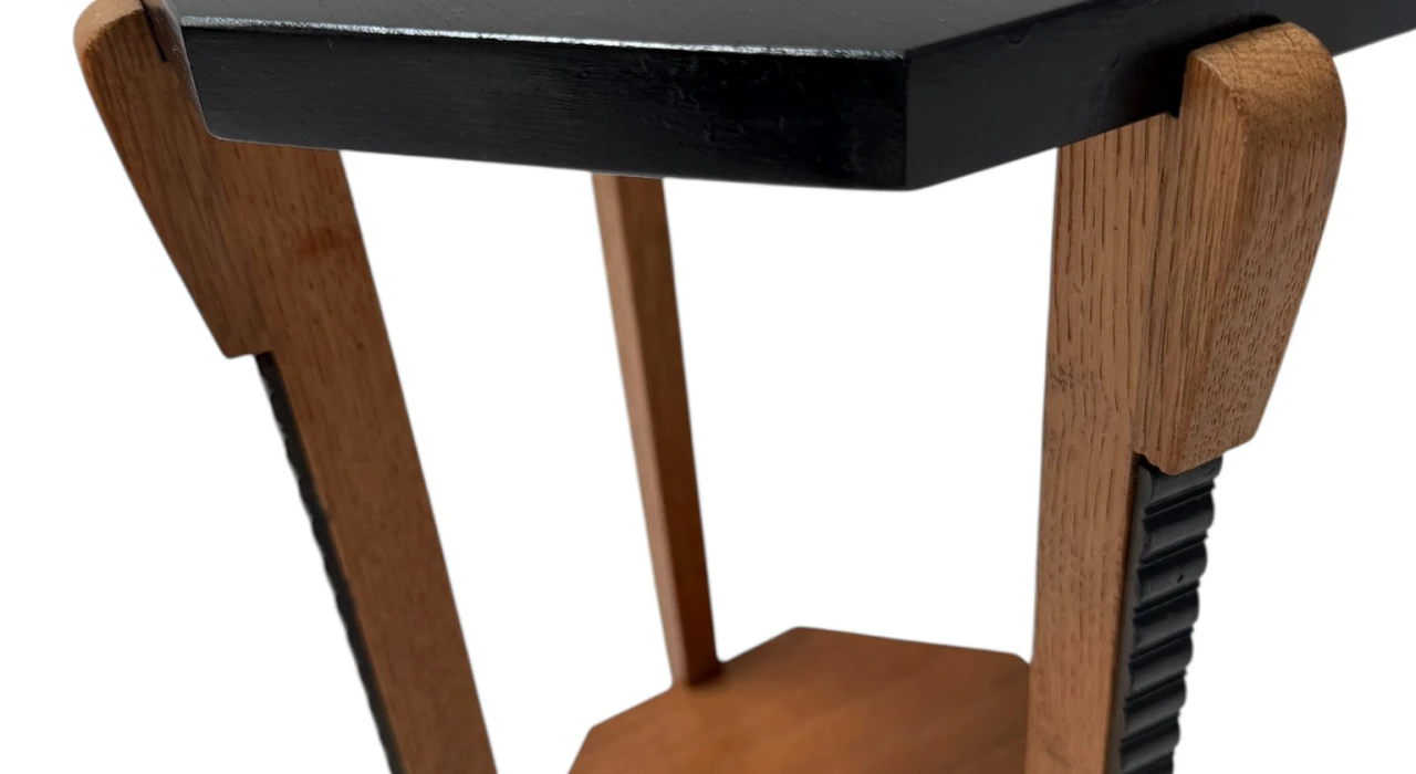 Art Deco Amsterdamse School Octagonal Pedestal Table, 1920s